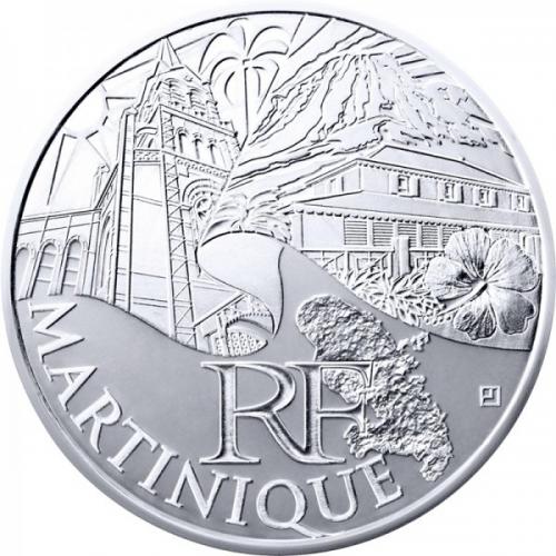 Martinique 2011 - 10 euros régions (ref321113)