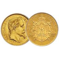 20 Francs Napoléon III en OR - tête laurée - Miniaturisation  (ref.204830)