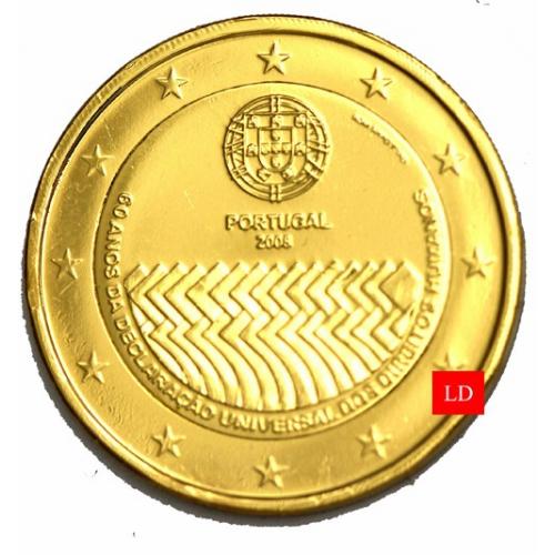 2€ Portugal 2008 - dorée or fin 24 carats (ref319635)
