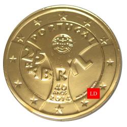 2€ Portugal 2014 - dorée or fin 24 carats (ref325203)