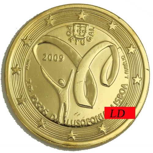 2€ Portugal 2009 - dorée or fin 24 carats (ref319961)
