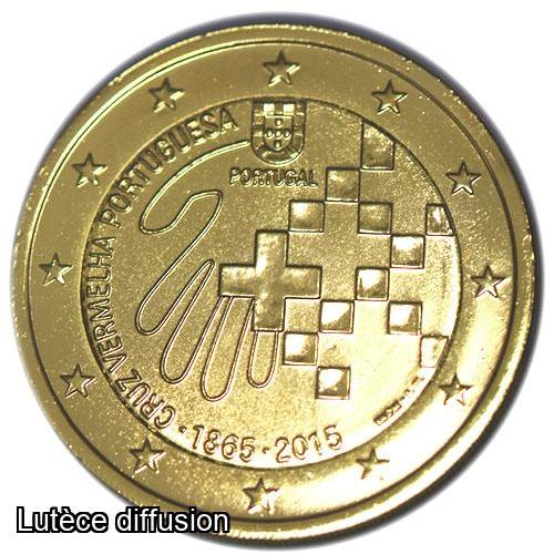 Portugal 2015 - 2 euro commémorativedorée or fin 24 carats (ref327566)