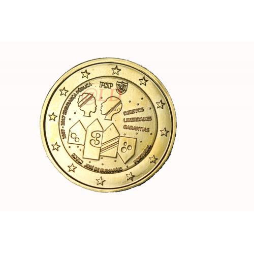 2€ Portugal 2017 - dorée or fin 24 carats (ref20768)