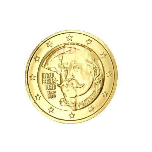 2€ Portugal 2017 - dorée or fin 24 carats (ref21073)