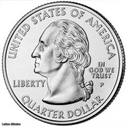 Lot de 3 QUARTERS américains commémoratifs-Dollars des Etats Unis - Washington DC 2017, Virginia 2016, Caroline 2016  (ref.41051 )