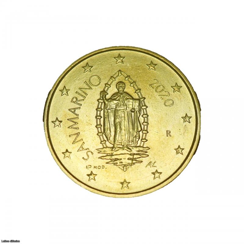 Coincard Saint Marin 2020 - 50 centimes - Banque Centrale (Ref.26142)