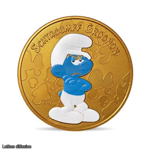 Médaille - Schtroumpf 2021 - Schtroumpf Grognon (Ref102385)