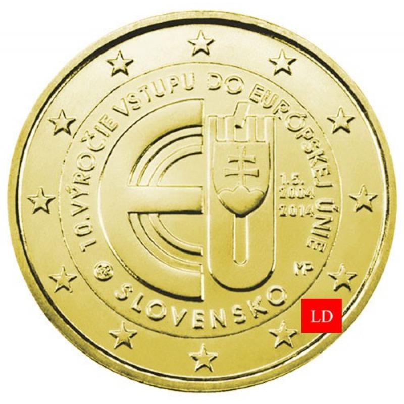 2€ Slovaquie 2014 - dorée or fin 24 carats (ref325058)