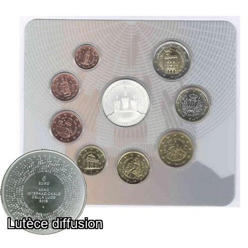 Saint Marin 2015 - Coffret euro BU 9 pièces (Ref327942)