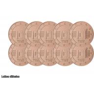 Lot de 10 pièces Malte - 5 centimes (ref INV306666)