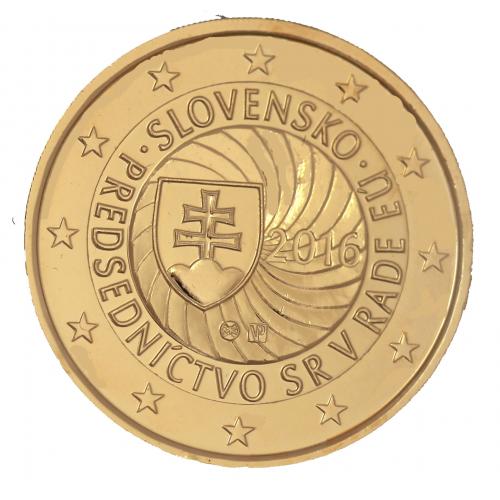 Slovaquie 2016 - 2 euro commémorative dorée à l'or fin 24 carats (ref329429)