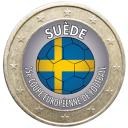 1 euro Football Suède (ref329131)