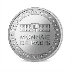 France 2021 – Médaille Lucky Luke – Rantanplan couleur (Ref28986)