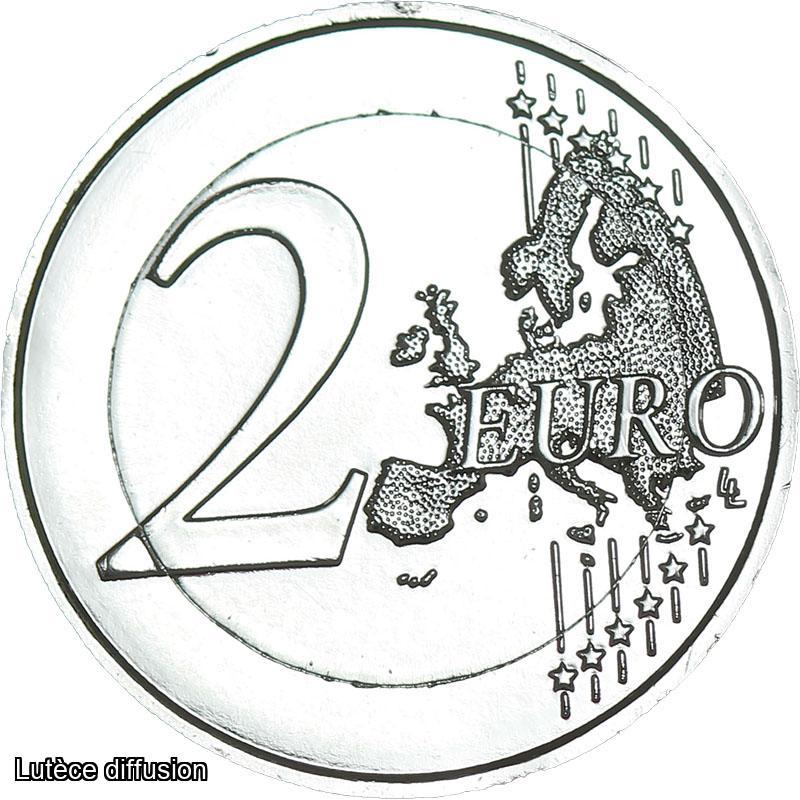 2€ Finlande 2015 drapeau argentée (ref25637)