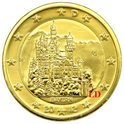 Allemagne 2012 - dorée or fin 24 carats (ref320039)