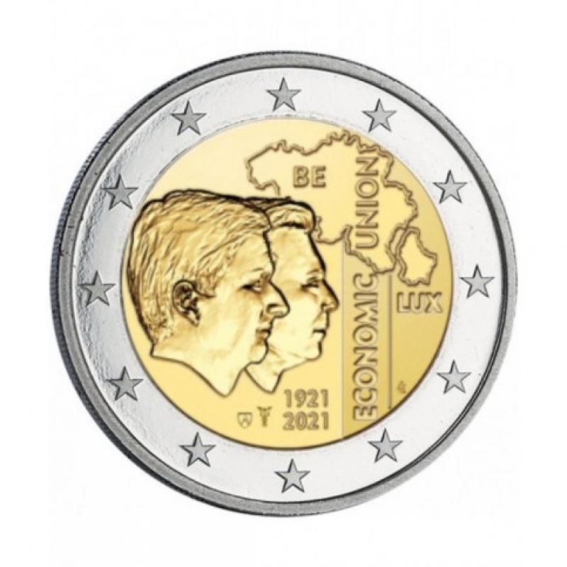 Belgique 2021 Coincard - 2 euro commémorative UEBL (ref29222)
