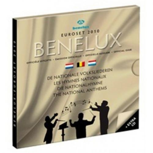 Benelux 2010 - Coffret euro BU Les hymnes nationaux (Ref314461)