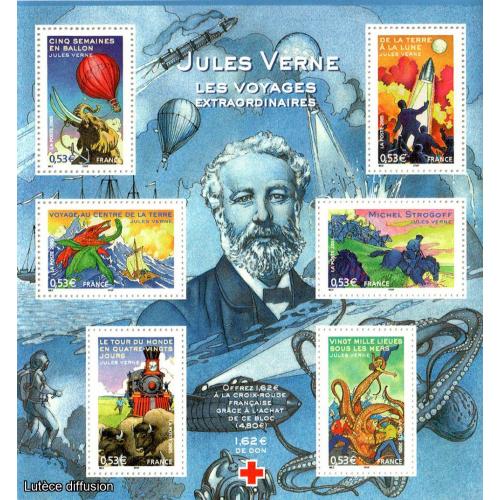 Bloc feuillet Jules Verne (ref146105)