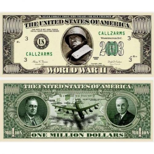 Billet commÃ©moratif - Seconde Guerre Mondiale (Ref261682)