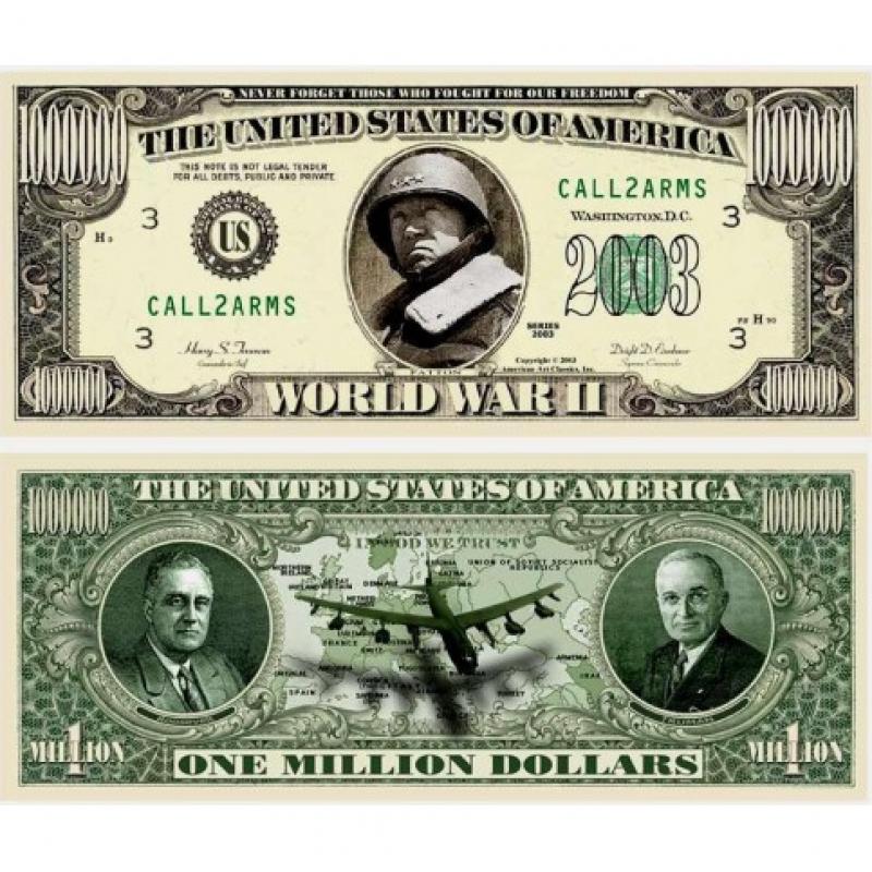 Billet commémoratif - Seconde Guerre Mondiale (Ref261682)