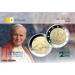 Vatican 2020 Jean Paul II - Carte commémorative (ref100291)