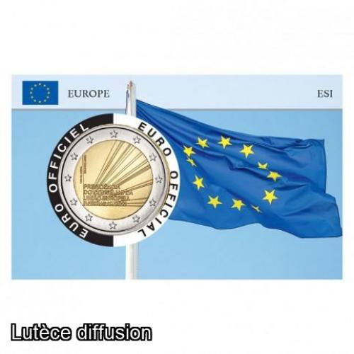 Coincard Drapeau - Portugal 2021 - 2€uros Présidence Européene (Ref28605)