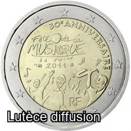 France 2011 - Fete de la muuique - 2€ commémorative (ref319242)