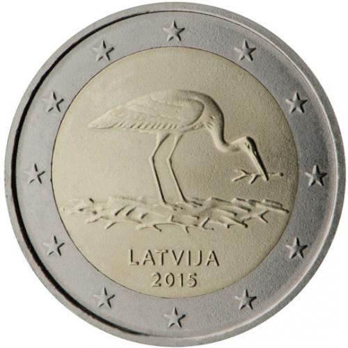 2€ commémorative Lettonie 2015 (ref328602)