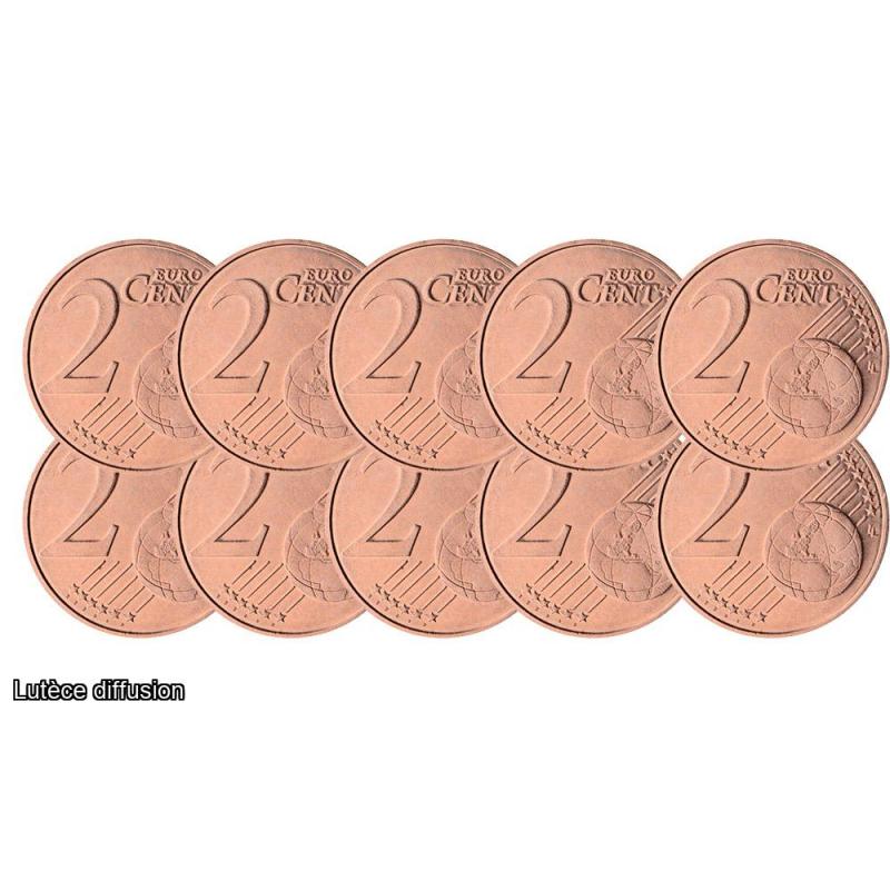 Lot de 10 pièces Luxembourg – 2 centimes (INV638567)