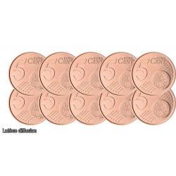 Lot de 10 pièces Slovénie – 5 centimes (INV300244)