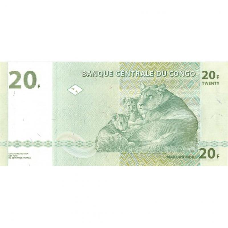 Congo - Billet 20 Francs (Ref266537m)