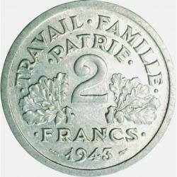 2 Francs - Francisque -1943/1944 (ref672668)