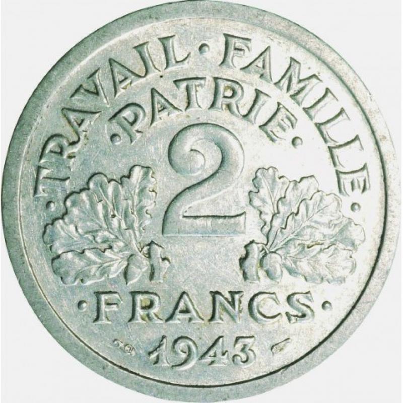 2 Francs - Francisque -1943/1944 (ref672668)
