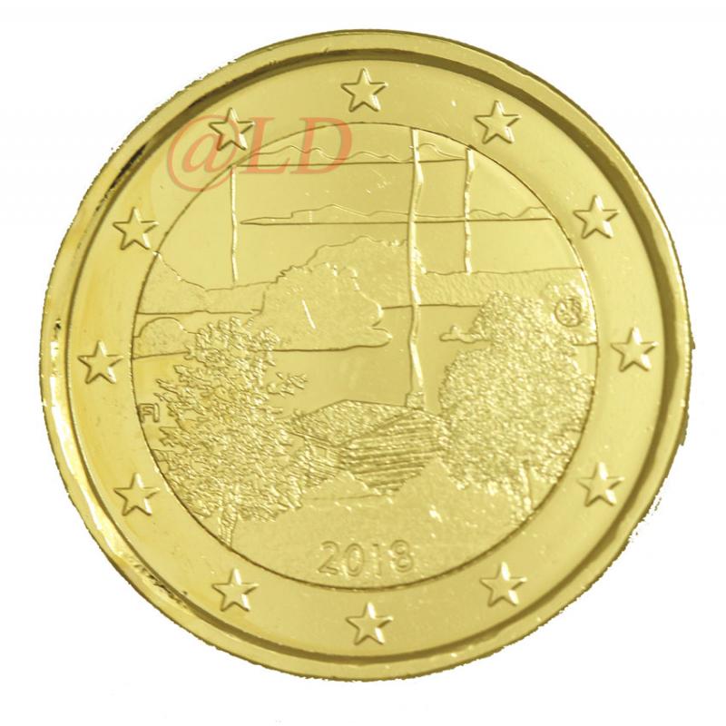 2€ Finlande 2018 - dorée or fin 24 carats (ref22083)