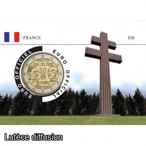 Coincard France  - Charles de Gaulle - Traité de l'Elysée (ref28517)