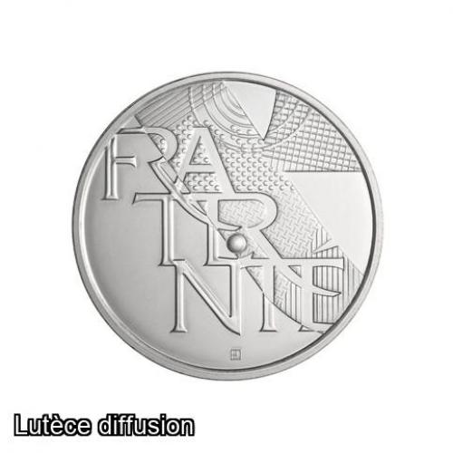 France 2013 Fraternité - 5€uros – Argent – Les valeurs de la République  (Ref27657)