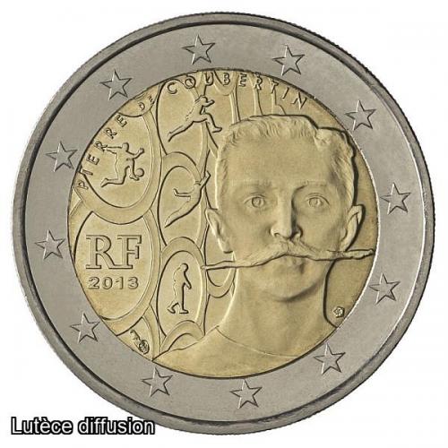 France 2013 - Coubertin  - 2€ commémorative (ref323090)