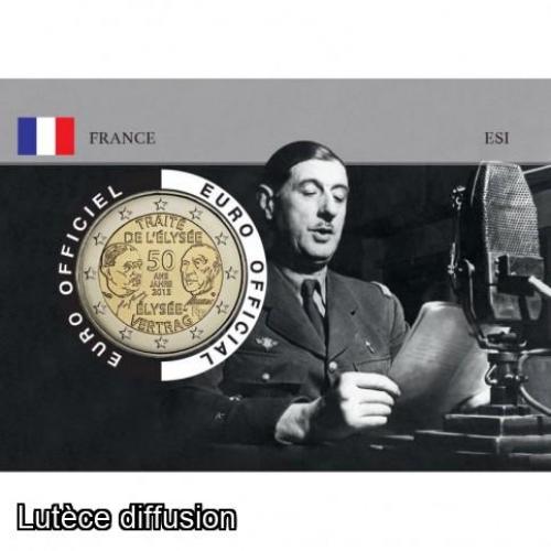 Coincard France  - Charles de Gaulle - Traité de l'Elysée (ref28498)