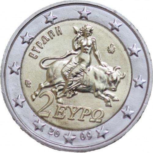 Grèce 2009 - 2 euro courante (ref310814)