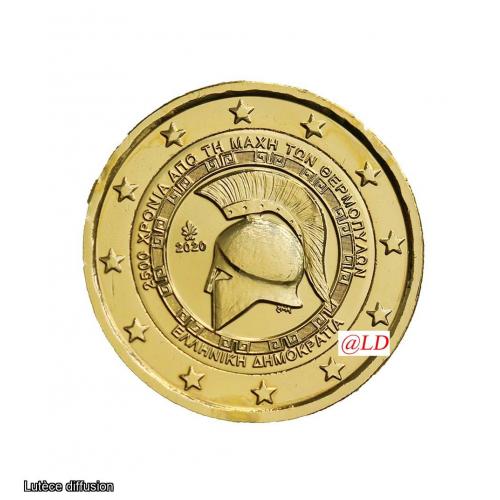 Grèce 2020 - 2 euro commémorative dorée à l'or fin 24 carats (Ref25349)