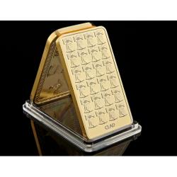 Cloche de la liberté - Lingot doré or fin 24 carats (ref52198)