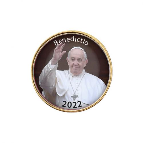 Pape François 2022 - 50 cents commémoratif - La Bénédiction Référence 32253