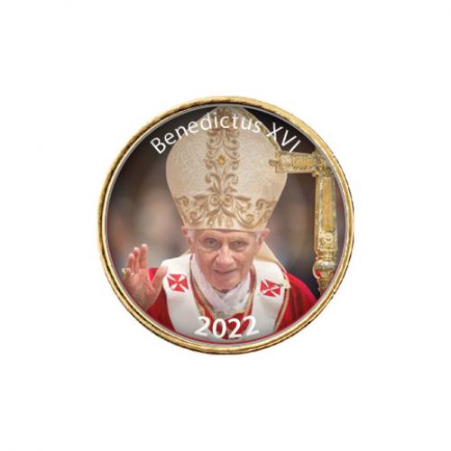 Pape Benoît XVI 2022 - 50 cents commémoratif - La Bénédiction Réf 32277
