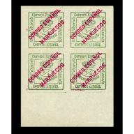 Bloc de 4 timbres - bureaux Espagnols au Maroc 1876 (Réf 253263)