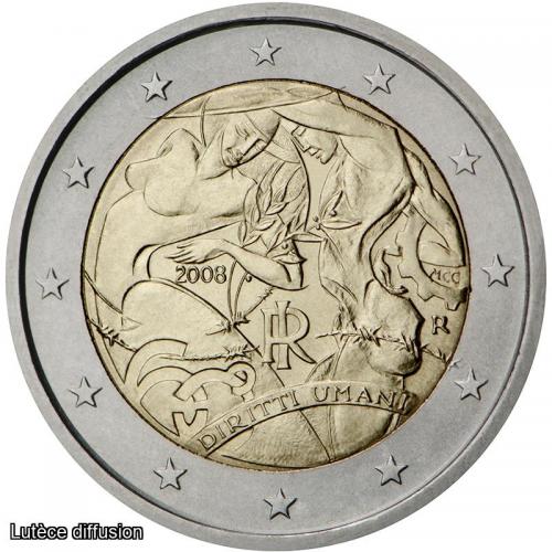 Italie 2008 - Droit de l'homme -  2€ commémorative (ref312265)