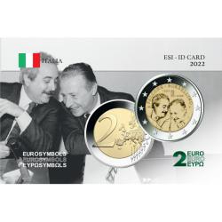 Italie 2022 - 2euro commémorative carte (sans pièce) -  juges (ref 48621)