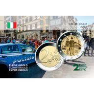 Italie 2022 - Carte commémorative – Police (ref48995)
