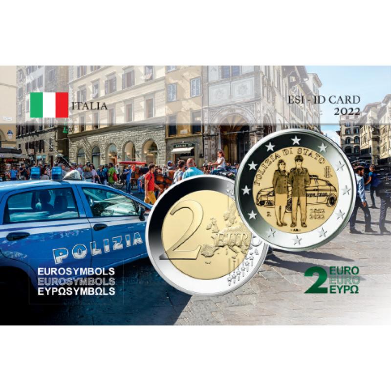 Italie 2022 - Carte commémorative – Police (ref48995)