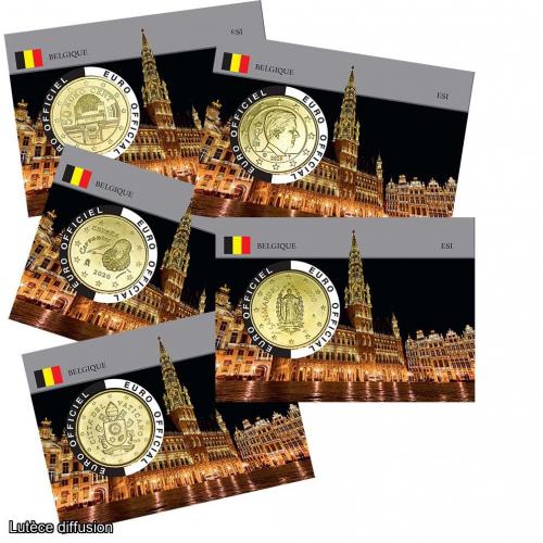 Lot de 5 coincards- Capitale Européenne - La Grande Place (ref26504)