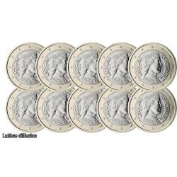 Lot de 10 pièces Lettonie – 1 euro (refINV325689)